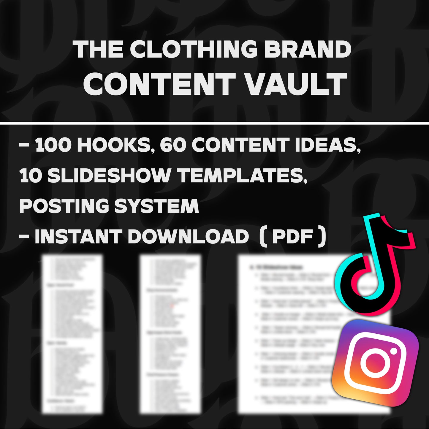 The Clothing Brand Content Vault