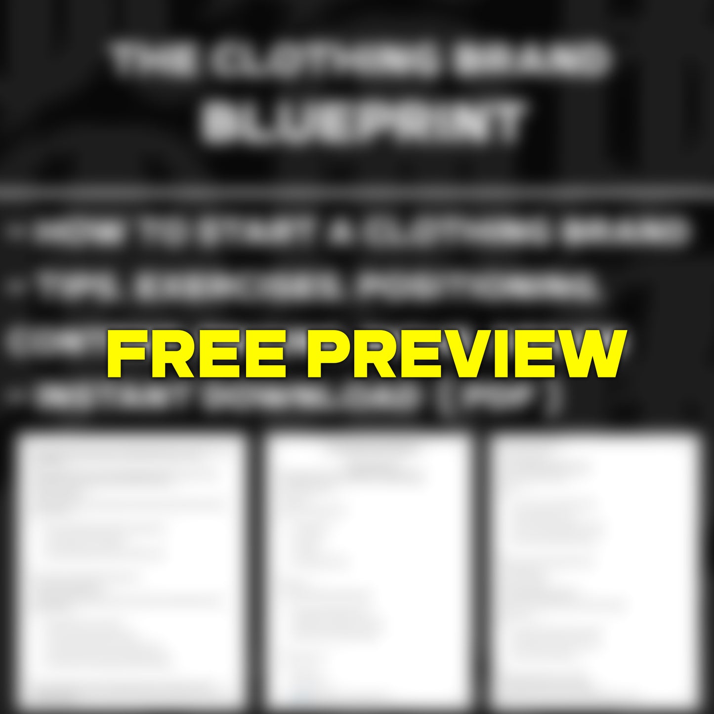 The Clothing Brand Blueprint (FREE PREVIEW)